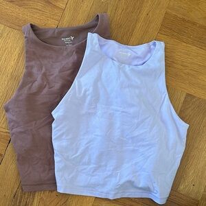 Old Navy Chocolate and Lavender Tank Tops